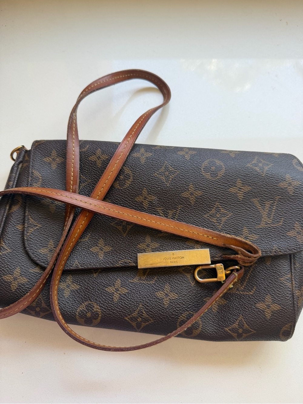 Louis Vuitton Monogram Canvas Crossbody in Brown and Tan